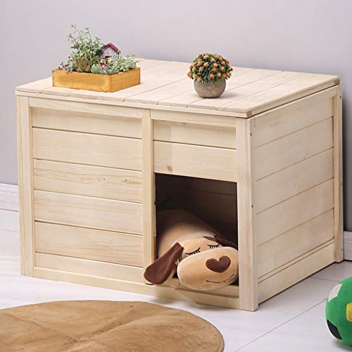 Hkwshop Caseta de Madera sólida incluida Sala de Nacimiento en Vivo Perrera Cat Litter Cuatro Estaciones Disponibles Nido de Mascotas (tamaño : XL)