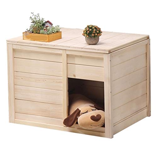 Hkwshop Caseta de Madera sólida incluida Sala de Nacimiento en Vivo Perrera Cat Litter Cuatro Estaciones Disponibles Nido de Mascotas (tamaño : XL)