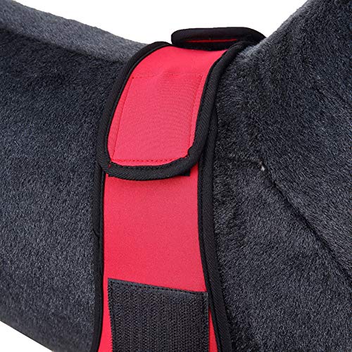 Hmpet Protector De Codo De Perro con Tiras Reflectantes, Inmovilizador De Pierna para Mascotas Manga De La Pierna del Perro para Lesiones Quirúrgicas Esguince Protector (1 Par),Rojo,L