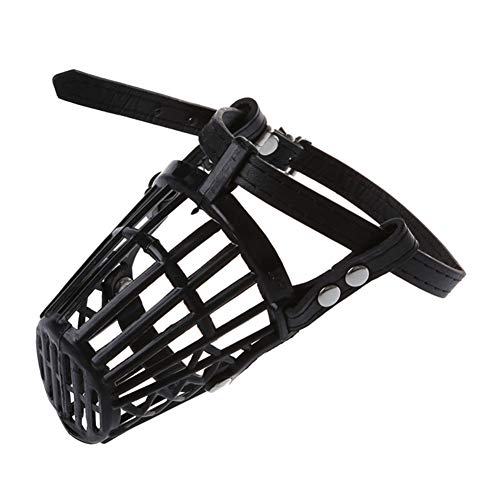 hongyupu Bozal para Perros Bozales para Perros Bozales de Perro para Evitar Comer Cubierta de la Boca para Perro De la Boca Black,size2