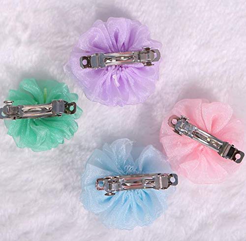 Hpybest 5 Lazos para Perros pequeños, Accesorios para el Cuidado del Pelo de Cachorros, Accesorios para Mascotas, Clips para el Pelo para el Cuidado de la Mesa Yorkshire, Lazos honden