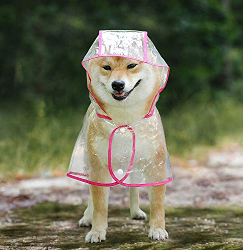 Idepet - Poncho impermeable y cortavientos con capucha para perros pequeños y medianos, como chihuahuas