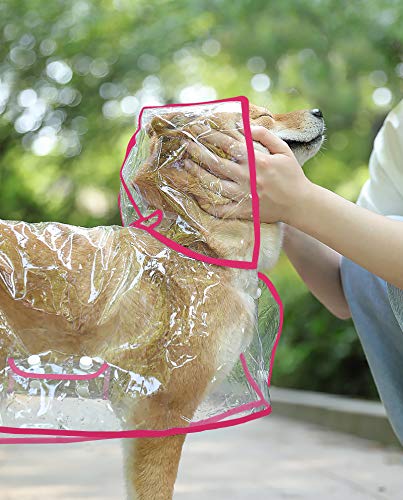 Idepet - Poncho impermeable y cortavientos con capucha para perros pequeños y medianos, como chihuahuas