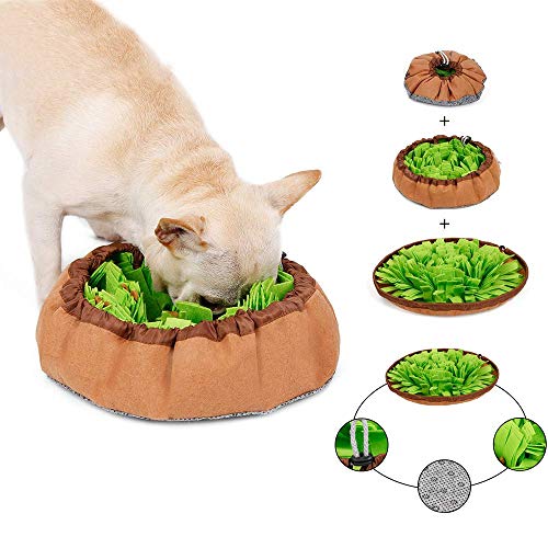 inRobert Alfombrilla Snuffle para perros, alfombrilla de alimentación para mascotas Pet Dog Snuffle para cachorros, juegos para perros y rompecabezas Juguetes de alimentación Bowl para jugar