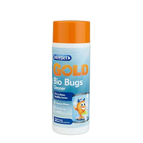 Interpet Gold Bio Bugs Limpiador para Peces, peceras, acuarios, Aumenta filtros, Limpia residuos, 125 ml