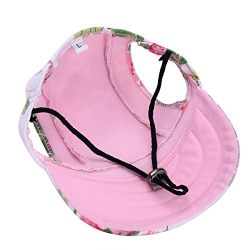 ITODA Gorra de Béisbol Sombrero de Correa con Agujeros Pendientes Perro de Compañía doméstico Anti Sol Deporte Visera Sun Hat rréglable para Perros Pequeños Medios Grandes