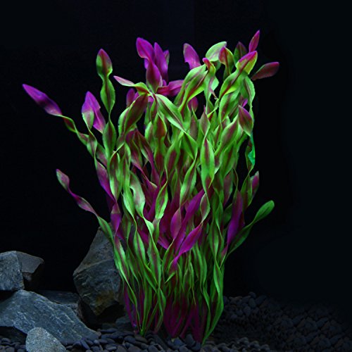 JDYW 52cm Plantas Artificiales Acuario Gran Planta Acuática De Plástico Fish Tank Decoraciones Ornamento 20.5 Pulgadas