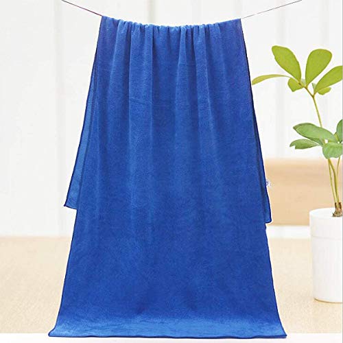 JUANstore Animal Súper Absorbente De Toallas, De Secado Rápido Suaves Y Absorbentes Perro Microfibra, Toalla Grande De Secado para El Perro, Gato, Animal Doméstico 160 X 60 Cm,Azul