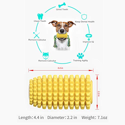 Juguetes para Morder para Perros Cepillo de Dientes con Perro de Juguete interactivo con cuerda de algodón Palillo de limpieza de dientes resistente y resistente Regalo de Amante de los Animales