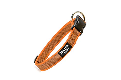 Julius-K9 Color & Gray Collar, 25 Mm (39-65 Cm), Naranja-Gris