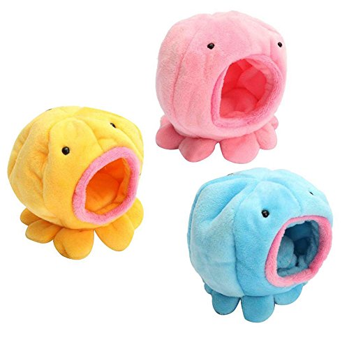 JUNGEN Hámster de Nido con Diseño de Pulpo Cama de Hámster Casa de Mascotas para Hámster/Erizo/Ardilla/Ratones y Otros Animales