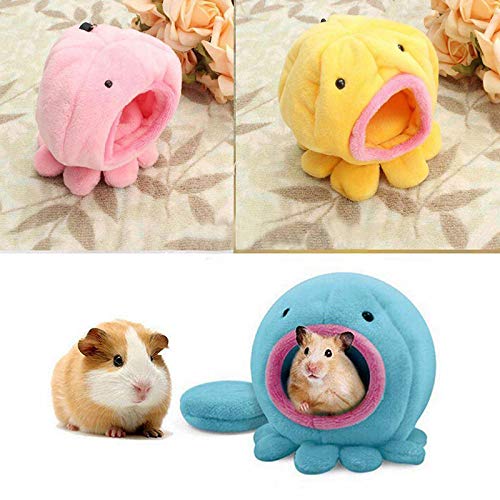 JUNGEN Hámster de Nido con Diseño de Pulpo Cama de Hámster Casa de Mascotas para Hámster/Erizo/Ardilla/Ratones y Otros Animales