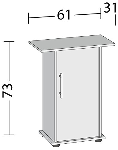 Juwel - Mueble A/Puerta 61 x 31 Rekord/Primo 60-70 para acuariofilia, Color Negro