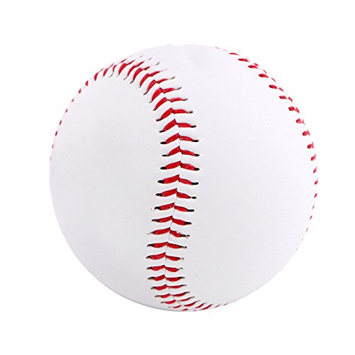 Kanggest 9 Pulgadas de Béisbol Blanco Balón de Entrenamiento Suave Golpeó la Pelota Mascota Perro Masticar Bola Juguetes para Mascotas