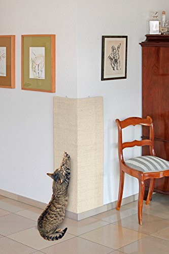 Karlie 46243 Rascador de Pared Sisal para Gatos, 28 x 80 cm, Beige