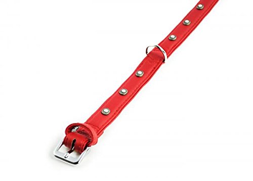 Karlie Flamingo 65089 Art Buffalo Deco Collar, 30 mm 55 cm L Red