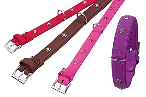 Karlie Flamingo 65089 Art Buffalo Deco Collar, 30 mm 55 cm L Red