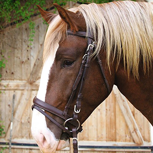 Kerbl Brida, Cuero marrón, Caballo de Tiro