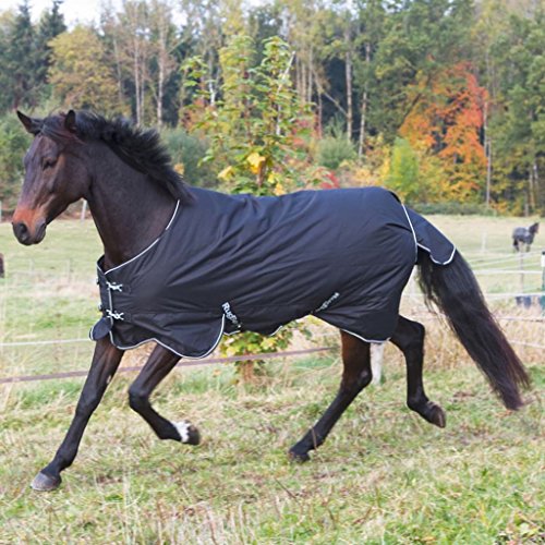 Kerbl RugBe 200 326128 Manta para Caballo, para Invierno, 135 cm, Color Negro