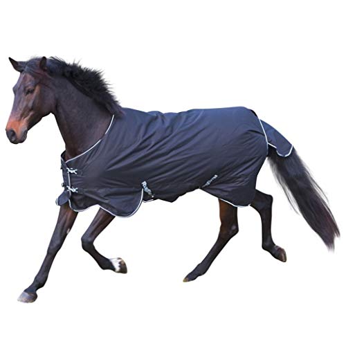 Kerbl RugBe 200 326128 Manta para Caballo, para Invierno, 135 cm, Color Negro