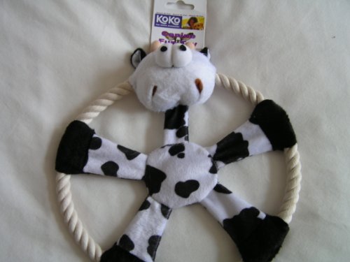 Koko Cuerda de Peluche con Forma de Vaca de 9 cm de diámetro