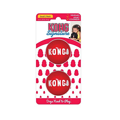 Kong Signature - Juego de 2 Pelotas de Golf (tamaño S, Talla S), Color Rojo