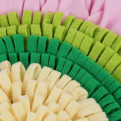 KUANDARYJ Moda Snuffle Mat para Perros Alfombrilla De Entrenamiento para Perros Almohadilla para Buscar Tesoros, Almohadilla para Rompecabezas, Almohadilla para Olfatear Comodo