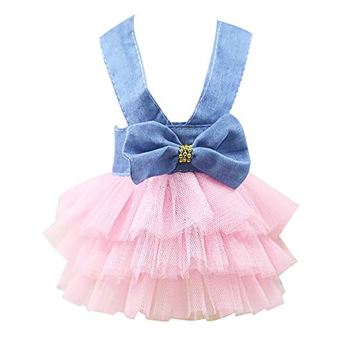 KunLS Ropa para Perros, Ropa Perros, Ropa para Perros Pequeños, Ropa Perro Pequeño, Ropa para Gatos, Vestidos para Perros Grandes Verano Perro Ropa Perro Lindo Vestidos 5,s