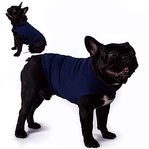 KUOZEN Ropa Mascotas Perros Pequeños Abrigo Perro Alivio de ansiedad para Perros Abrigos para Perros Grandes Chaqueta antiansiedad para Perro Blue,XS