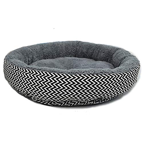 LAAT Camas para Perros Grandes, Cesta para Perro de Redonda, Portátil Plegable de Cama para Gato,L