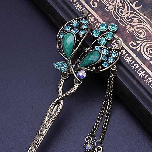 Lamdoo Varias Mujeres Bobby Pin Colorido Horquilla Rhinestone Hair Stick