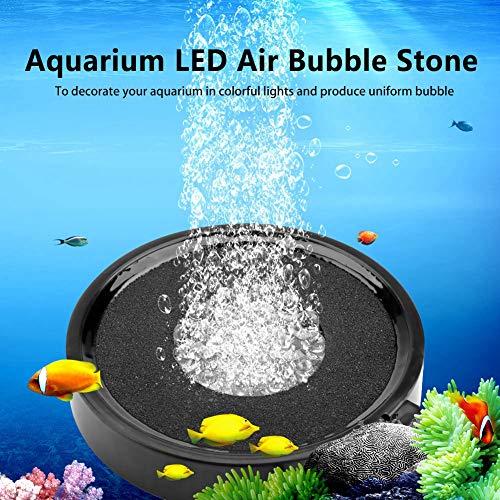 LED Sumergible Bubble Light Air Stone Light Stone Aquarium LED Stone Fish Tank LED Stone