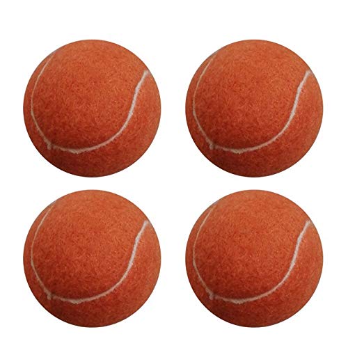 letaowl Pelota Perro 4 Piezas De Pelotas De Tenis para Mascotas De Color Naranja para Perros Ejercicio para Morder Jugar Y Entrenar