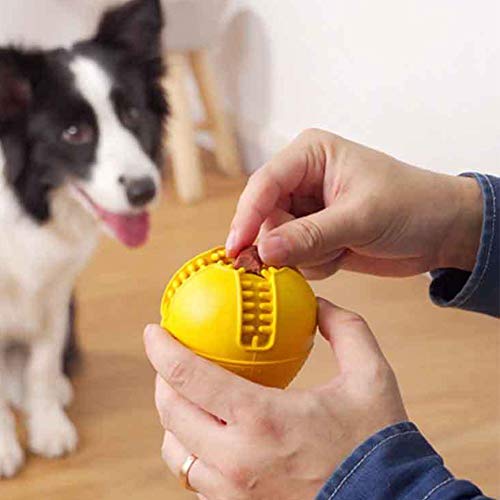 letaowl Pelota Perro Alimentador Regalo Entrenamiento Juguete Juego Interactivo Suministros para Mascotas Resistente A Las Mordeduras, con Una Higiene Dental Perro Jolly Ball Limpieza De Los Dientes