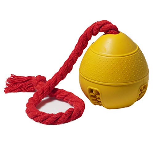 letaowl Pelota Perro con Cuerda Limpieza De Dientes Alimentador De Suministros para Mascotas Higiene Dental Interior Al Aire Libre Perro Divertido Juguete De Entrenamiento Jolly Ball