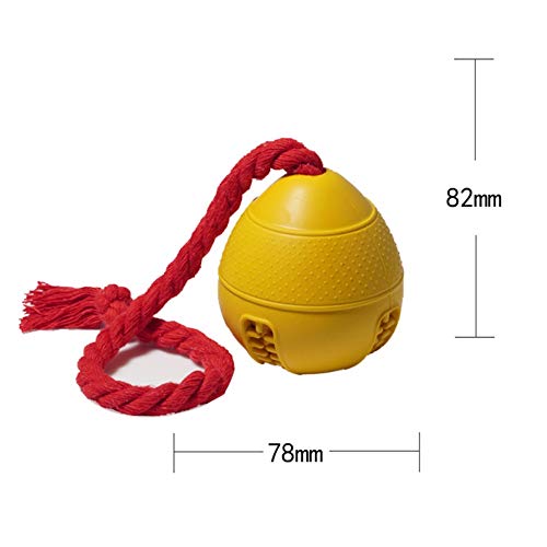 letaowl Pelota Perro con Cuerda Limpieza De Dientes Alimentador De Suministros para Mascotas Higiene Dental Interior Al Aire Libre Perro Divertido Juguete De Entrenamiento Jolly Ball