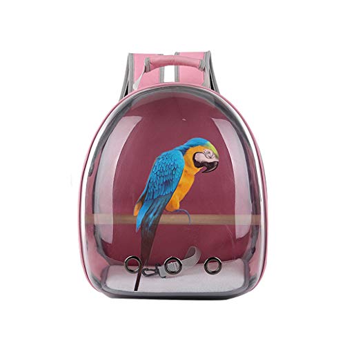 Liangzishop Pet Carrier Mochila, Ave Perro Portador del Gato Mochila del Hombro, Innovador Espacio de visión panorámica portátil Cápsula Mascota (Color : D)