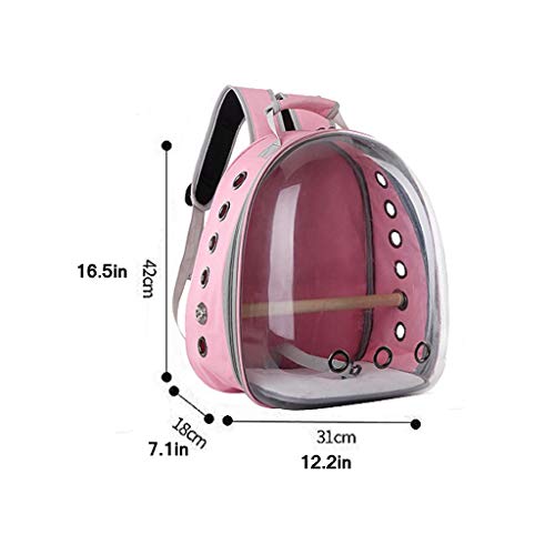 Liangzishop Pet Carrier Mochila, Ave Perro Portador del Gato Mochila del Hombro, Innovador Espacio de visión panorámica portátil Cápsula Mascota (Color : D)