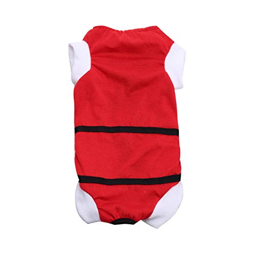 Lidylinashop Ropa para Gatos Pequeños Traje De Recuperación para Gatos Camiseta médica para Perros Perro quirúrgico Chaleco Red,XS