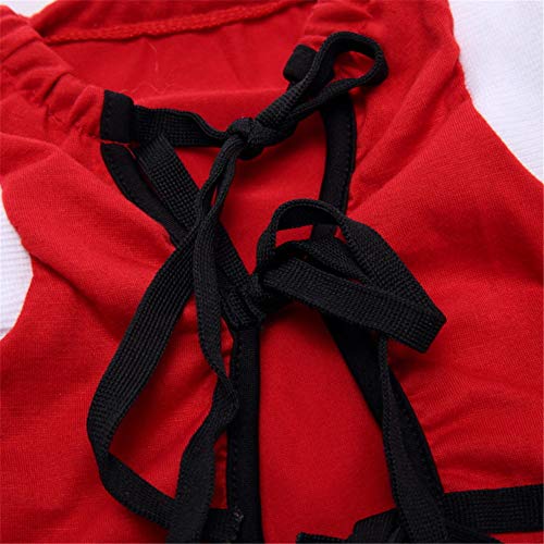 Lidylinashop Ropa para Gatos Pequeños Traje De Recuperación para Gatos Camiseta médica para Perros Perro quirúrgico Chaleco Red,XS