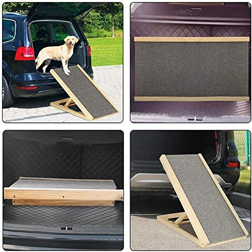 Life Ideas - Rampas para Perros, para Perros Grandes SUV - Rampa para Mascotas Bi-Plegable Que Soporta hasta 220 LBS - Rampa Interior y Exterior para Perros (Size : 100x40x(30-40-50-60) cm)