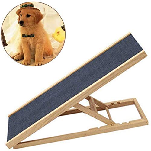 Life Ideas - Rampas para Perros, para Perros Grandes SUV - Rampa para Mascotas Bi-Plegable Que Soporta hasta 220 LBS - Rampa Interior y Exterior para Perros (Size : 100x40x(30-40-50-60) cm)