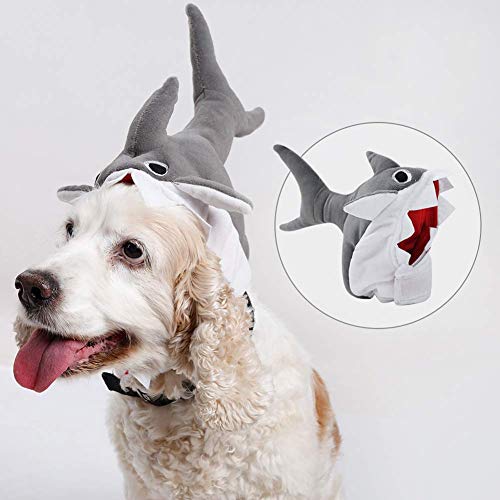 LLSS Sombrero de Cosplay para Mascotas - Halloween Navidad Mascota Gato Perro Disfraz Gorra Triceratops Diseño de Dinosaurio Diseño de tiburón Gorra de Perro Fiesta de Mascotas Sombrero