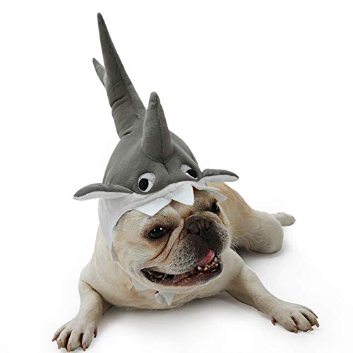 LLSS Sombrero de Cosplay para Mascotas - Halloween Navidad Mascota Gato Perro Disfraz Gorra Triceratops Diseño de Dinosaurio Diseño de tiburón Gorra de Perro Fiesta de Mascotas Sombrero