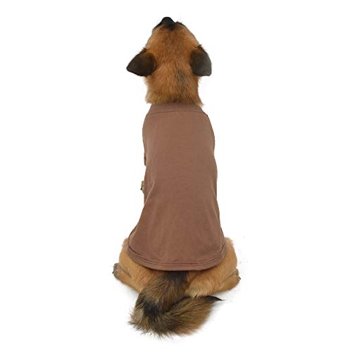 longlongpet 2019 - Disfraz de Perro, Camiseta para Perros Grandes y medianos, 100% algodón, 18 Colores