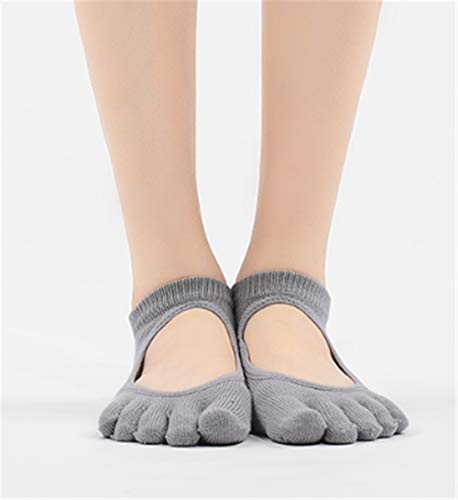 Luemdss Ballet Antideslizante De Moda Calcetines De Yoga Transpirables Simples Ballet De Mujerfive-Finger Socks Yoga Socks Professional Adult Female