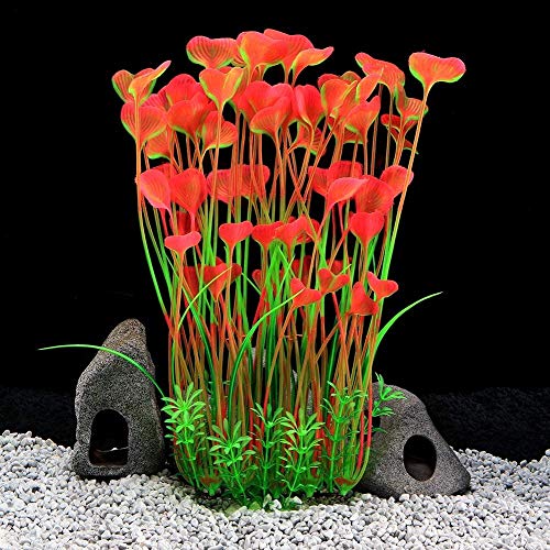 LYQZ Fish Tank Simulación Amor Agua Las Malas Hierbas, Las Grandes Plantas de Acuario Artificiales de plástico Tanque de Peces Plantas Decoración del Ornamento de Seguro for Todos los Peces