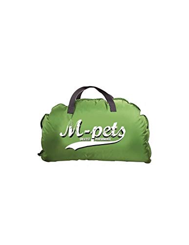 M-PETS Bilbao - Cama portátil Suave con Revestimiento de Piel Suave, Color Verde con Logotipo