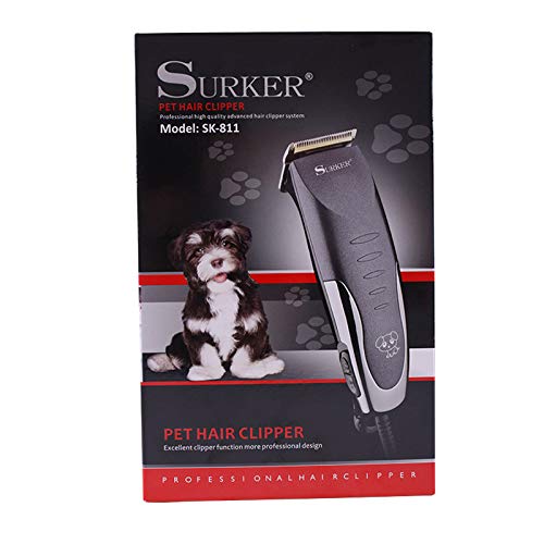 Máquina eléctrica de corte de pelo mascotas Surker SK-811. Cortadora de pelo profesional para perros, eléctrica recargable. Maquinilla eléctrica recargable para perro. Cortadora de Pelo para perro