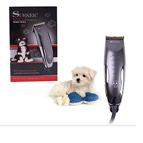 Máquina eléctrica de corte de pelo mascotas Surker SK-811. Cortadora de pelo profesional para perros, eléctrica recargable. Maquinilla eléctrica recargable para perro. Cortadora de Pelo para perro